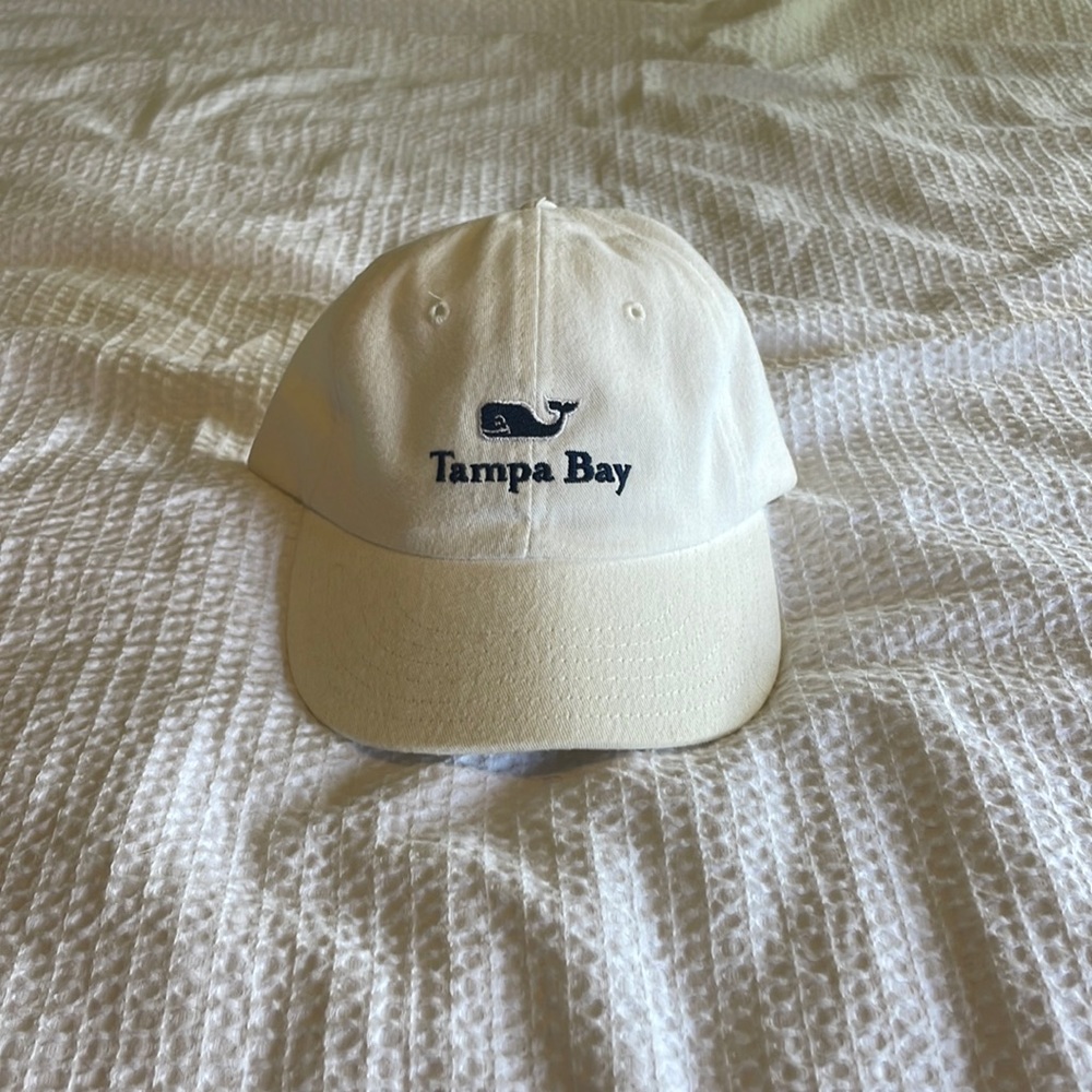 White Vineyard Vines Baseball hat strap back